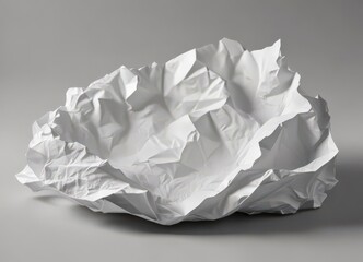 Intensely crumpled white paper, deep creases and shadows , white paper, elegant, eco