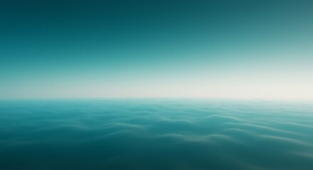 Obraz premium A serene ocean view with a clear sky