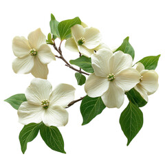 Kousa Dogwood isolated on transparent background