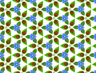 Ornament, summer seamless pattern for wallpaper, fabrics, wrapping paper and more.
