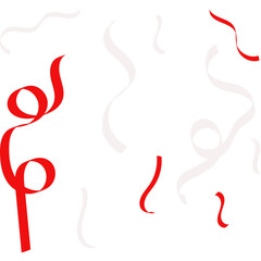 Indonesia Confetti Element