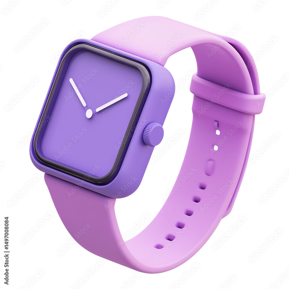 Poster elegant lavender smart watch with a sleek design for daily use and fitness