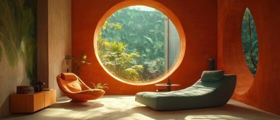 Serene Tropical Interior Design: A Modern Oasis of Calm