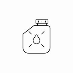 fuel canister icon sign vector