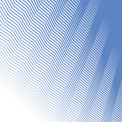 Blue zig zag line stripes abstract background