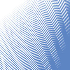 Blue zig zag line stripes abstract background