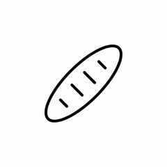 long bread icon sign vector