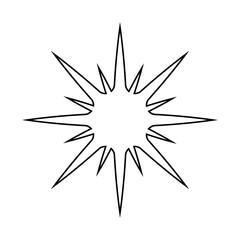 Obraz premium Sparkle vector icon. Shine symbol illustration. star sign or logo.