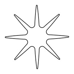 Sparkle vector icon. Shine symbol illustration. star sign or logo.