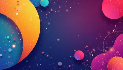 Abstract geometric shapes, vibrant colors, modern style, digital, texture, angles