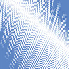 Blue zig zag line stripes abstract background