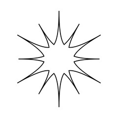Sparkle vector icon. Shine symbol illustration. star sign or logo.
