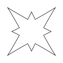 Fototapeta premium Sparkle vector icon. Shine symbol illustration. star sign or logo.