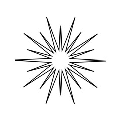 Fototapeta premium Sparkle vector icon. Shine symbol illustration. star sign or logo.