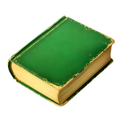 Blank Book – Empty Green Cover Isolated PNG