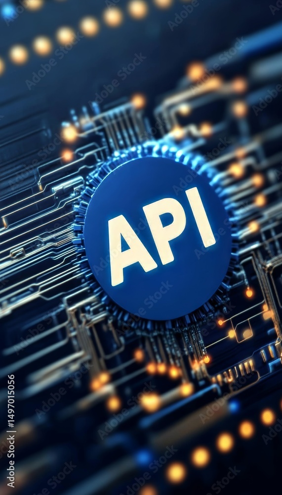 Poster api. application programming interface. software development tool. business, modern technology