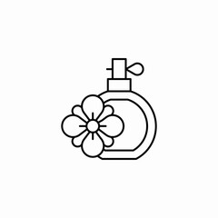 perfume flower essence icon sign vector