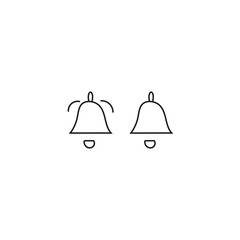 image of two bells vector illustration image of two bells used as school bells or as a sign for incoming messages