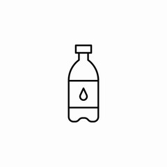 plastic bottle icon sign vector