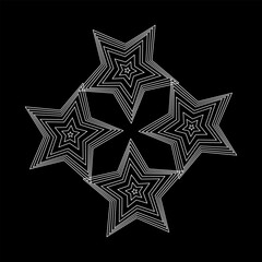 Brutalism Y2K Abstract Star – Vector Geometric Shape for Business Concept