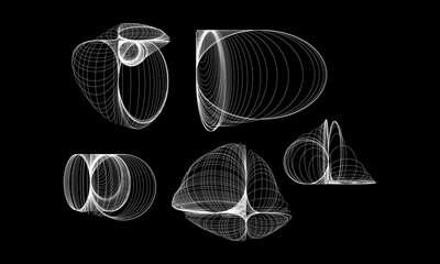 Brutalism Y2K Abstract Round Shapes – Vector Geometric Collection