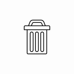 trash can waste icon sign vector