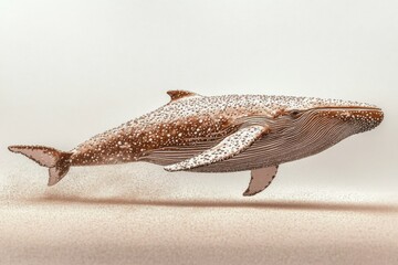 Minimalist whale design featuring elegant ocean-inspired artwork for marine themes
