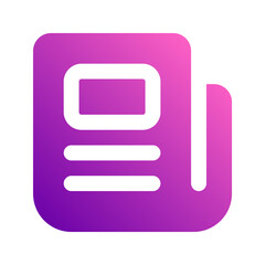 newspaper gradient icon