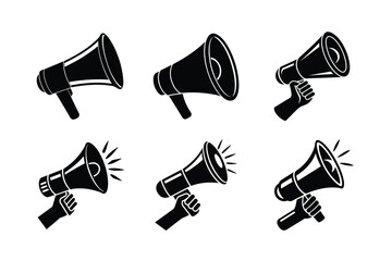 Minimalist 3D Megaphone Vector Art