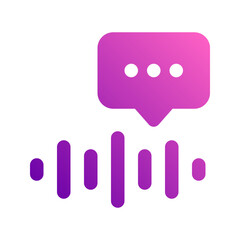 voicemail gradient icon