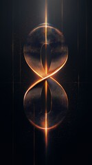Glowing Infinity Symbol Abstract Art