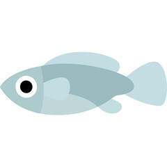 Illustration of a Fish Swimming