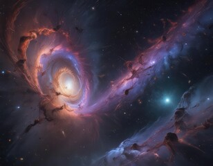 Infinite starfield, swirling nebulae, celestial tapestry ,  astral,  Milky Way, stars