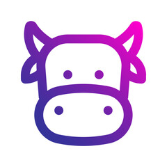 cow gradient icon