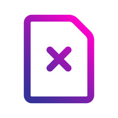Obraz premium error gradient icon