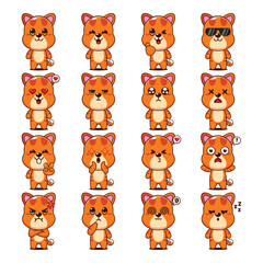 Cute Cat Cartoon Mascot Character Illustration