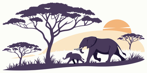 elephants in the forest