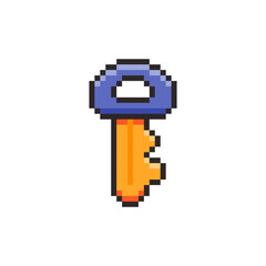 Pixel art key game asset design
