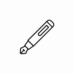 fountain pen icon sign vector
