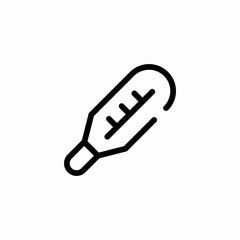 medical thermometer icon sign vector