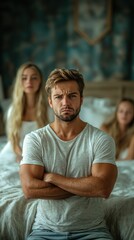 Man in the Middle of a Difficult Relationship