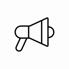 Megaphone announcement speaker icon vector sign