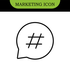 Obraz premium Digital Marketing Line Editable Icons set. Vector illustration in modern thin line style of online business related icons: advertisement, sales, content analysis, and more