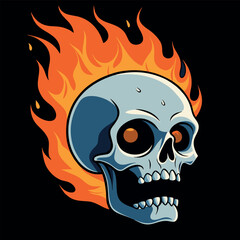 design logo icon mascot illustration vector skull style