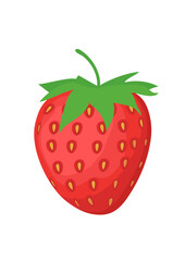 strawberry isolated on white background