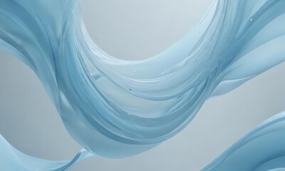 Fluid light blue abstract, ethereal curves, gentle texture, serene backdrop, elegant, wallpaper, paint