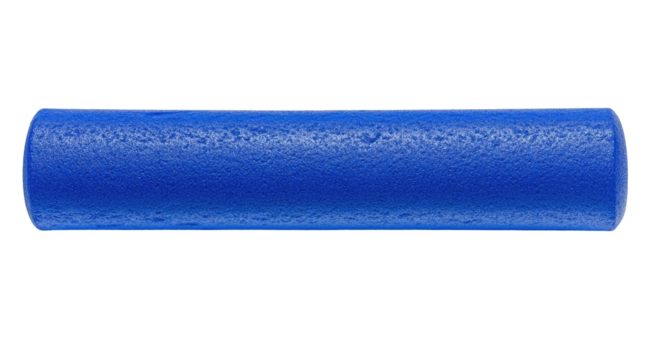 Solid blue foam roller