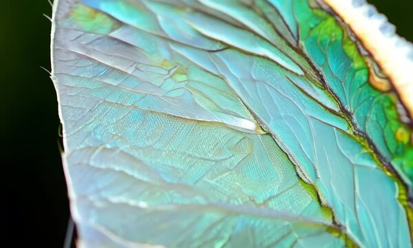 Extreme Close-Up of Butterfly Wing Texture
