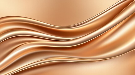 Obraz premium Abstract Golden Waves Flowing Smoothly Elegant Design
