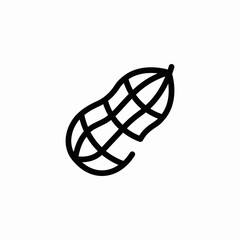 peanut allergy icon sign vector